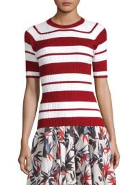 Striped Crewneck Sweater Jason Wu at Saks Fifth Avenue